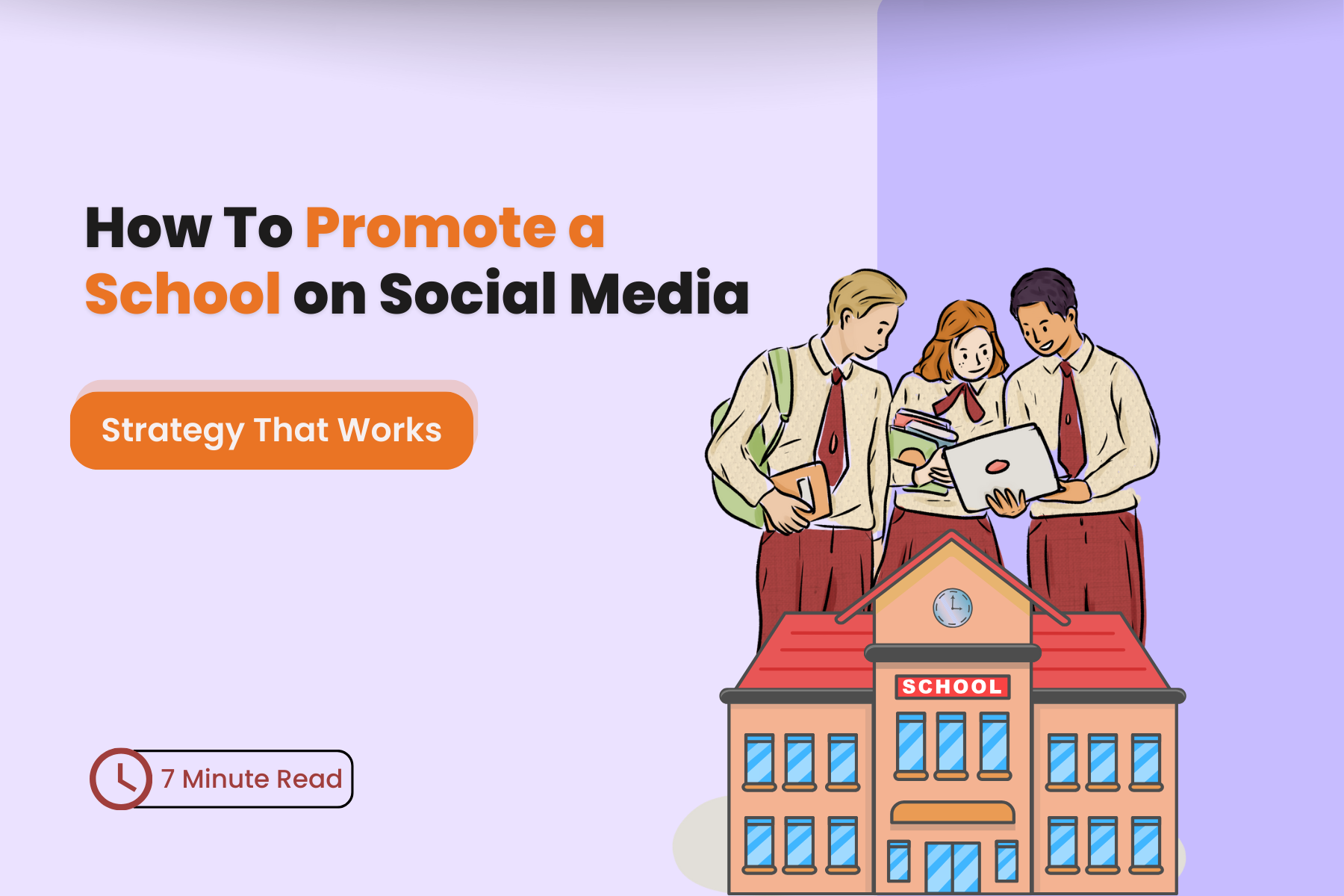 cover image for how to promote a school on social media