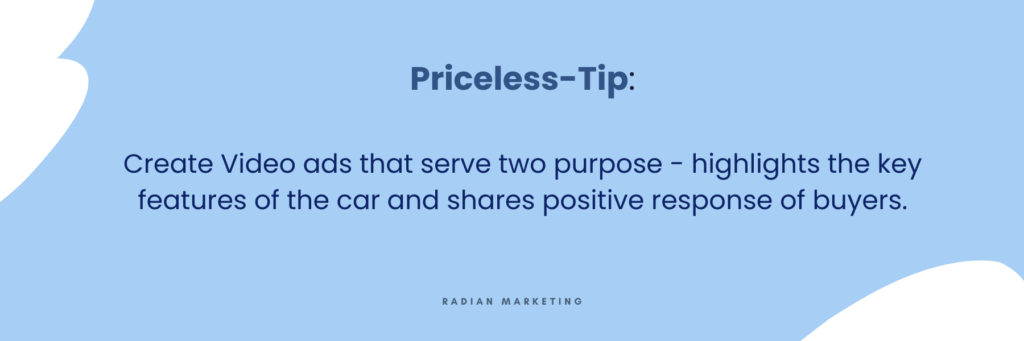 Priceless tip for facebook marketing for car dealers