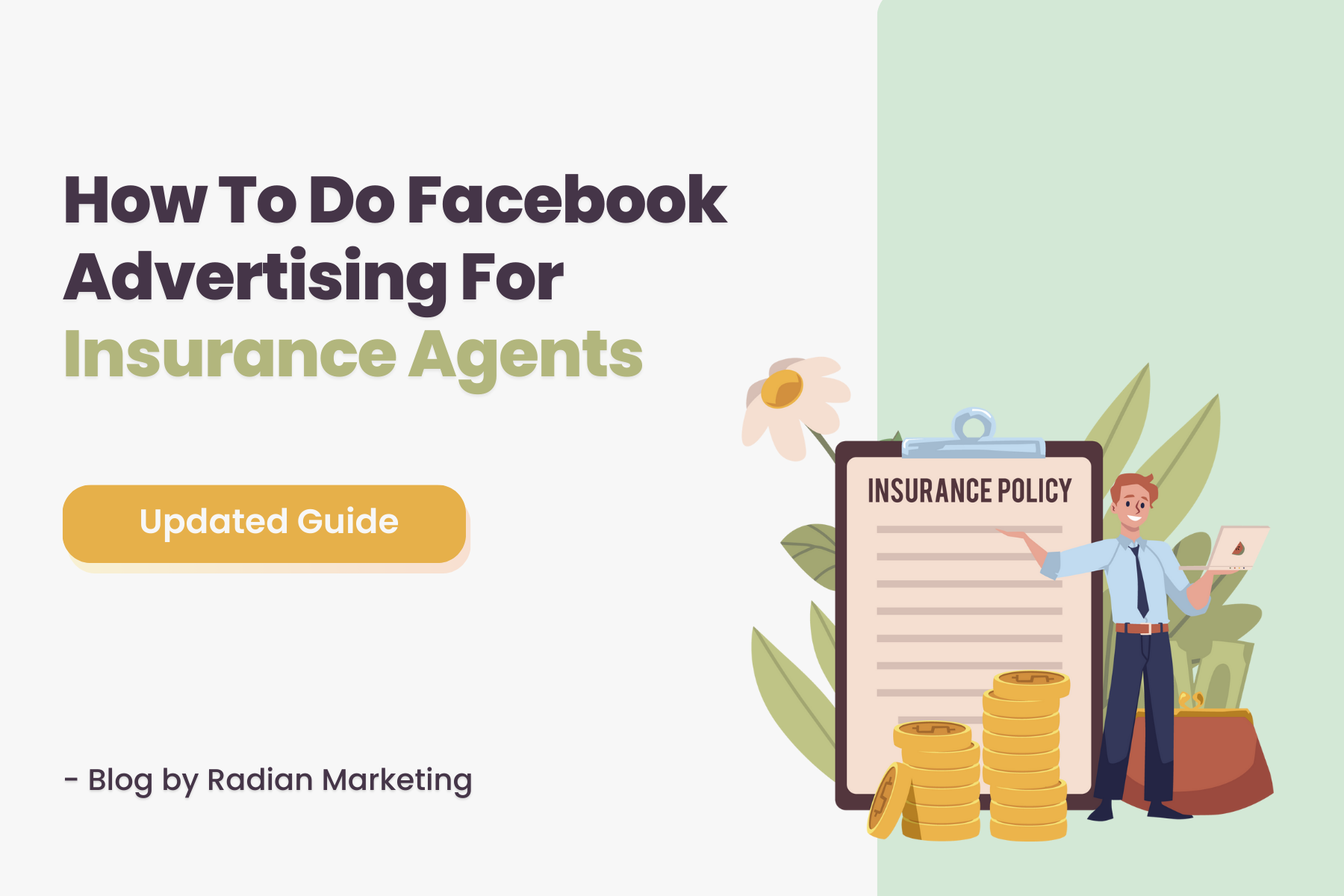 cover image for how to do facebook advertising for insurance agents