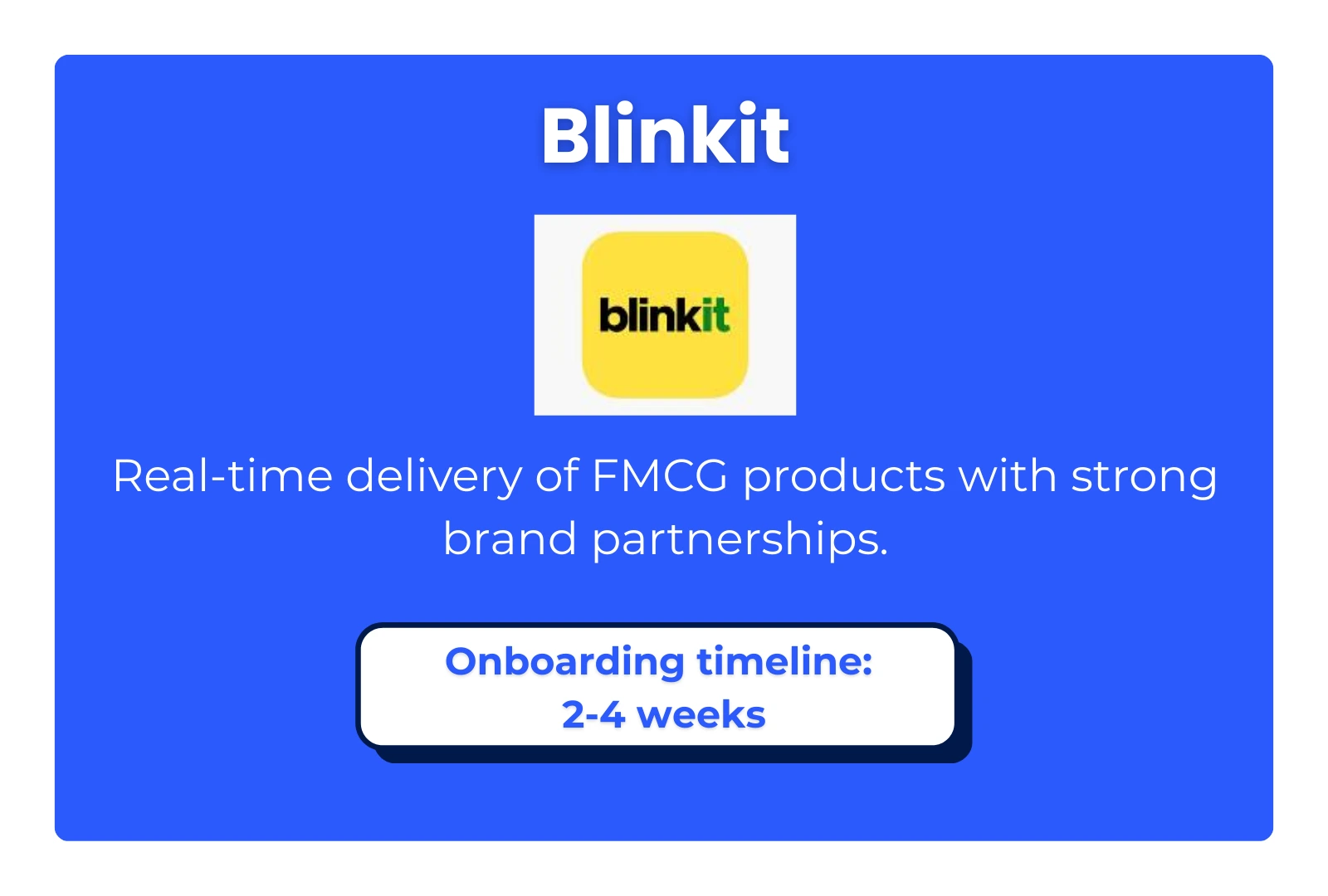 Blinkit Quick commerce service