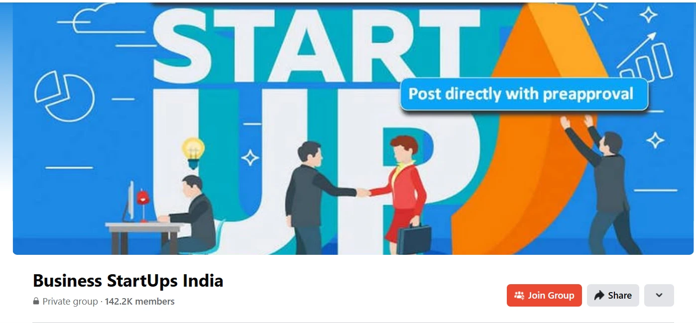 Business StartUps India facebook group