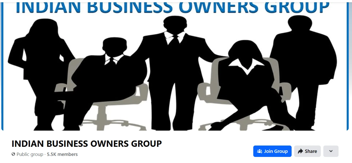 INDIAN BUSINESS OWNERS GROUP facebook group