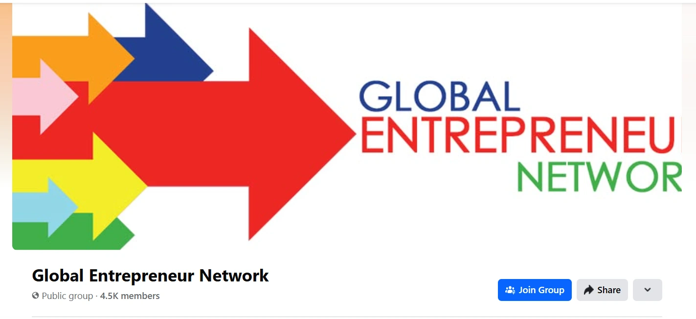 Global Entrepreneur Network
Facebook Group