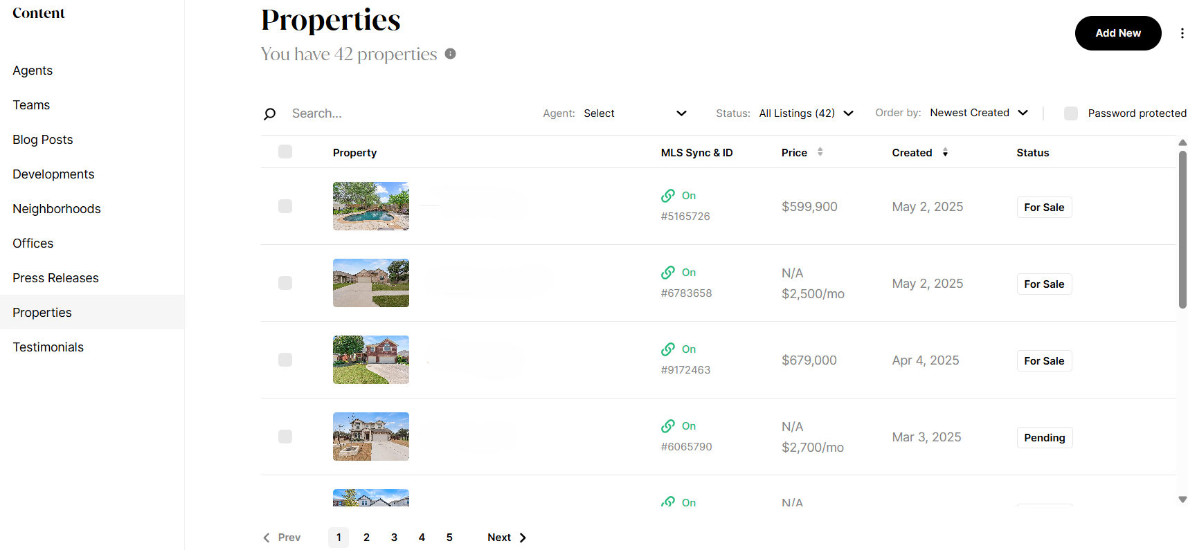 Property Listing in luxury presence