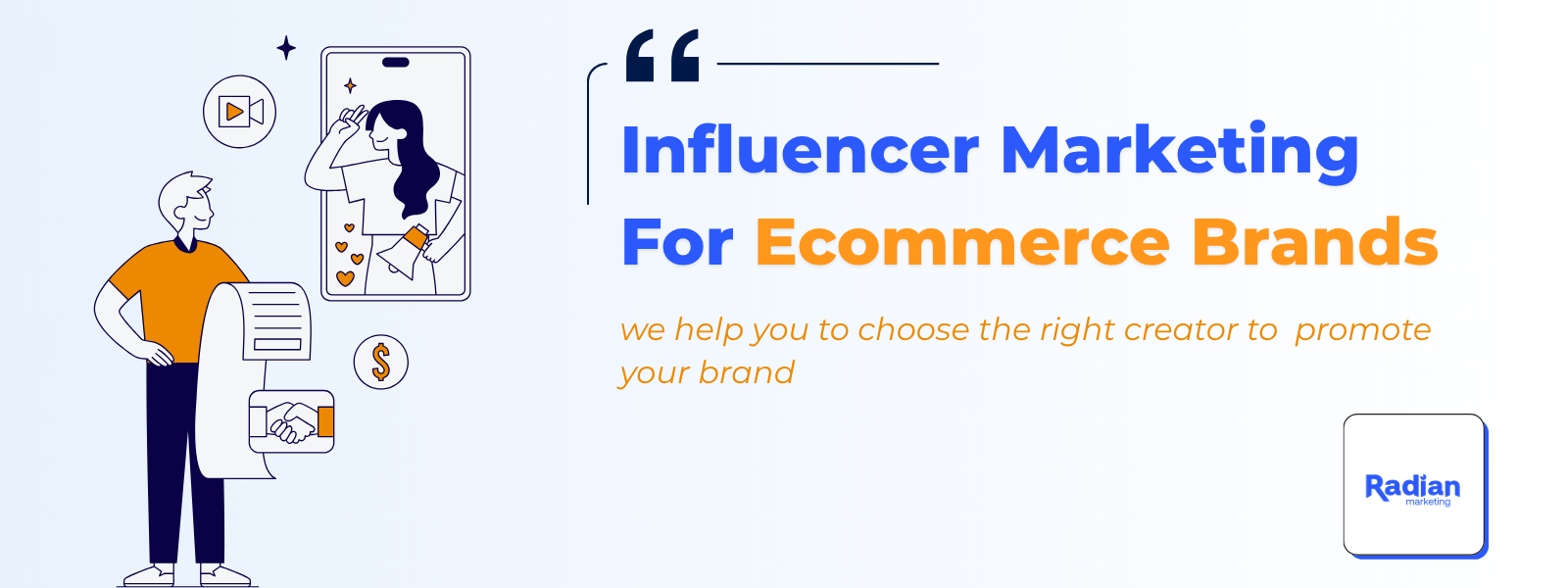 Influencer marketing for ecommerce brands header image